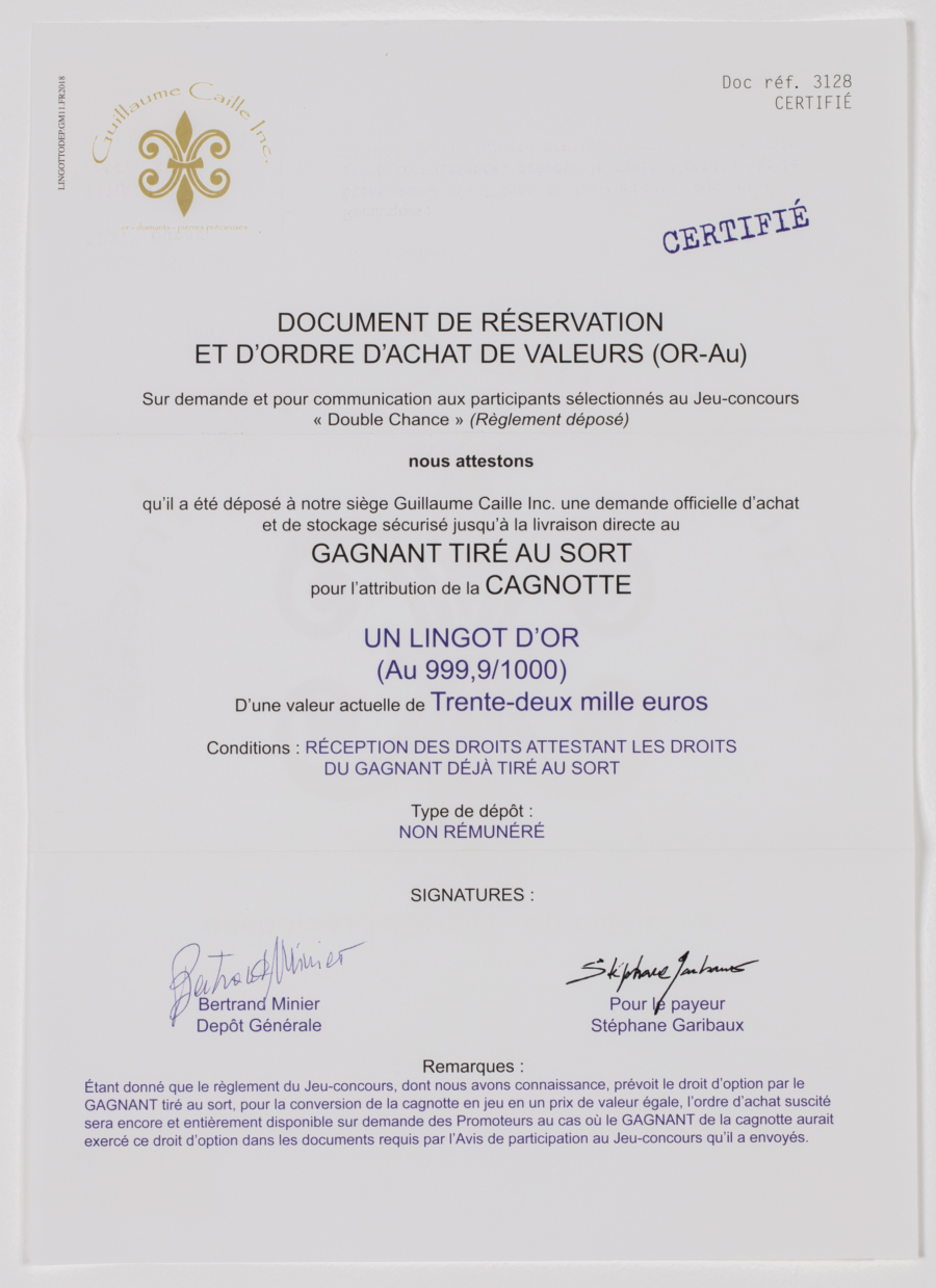 Justin Meekel — Dernier avis de recherche du vainqueur